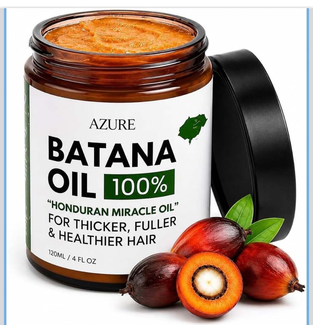 Azure Batana Oil 100% Honduran Miracle Oil for Thicker, Fuller & Healthier Hair,